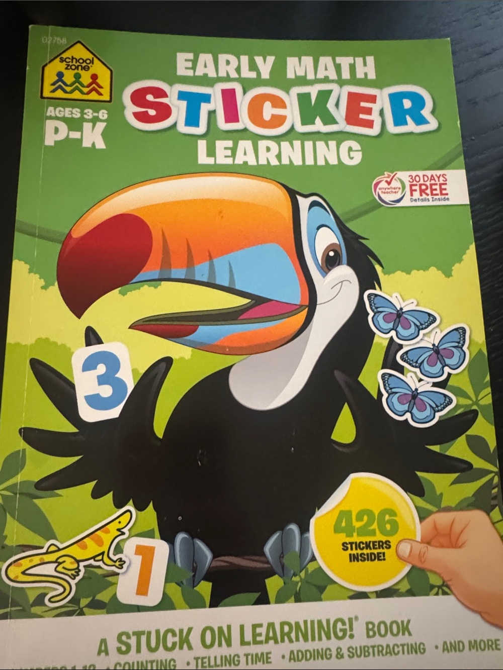 Early Math Sticker Learning Book - Green